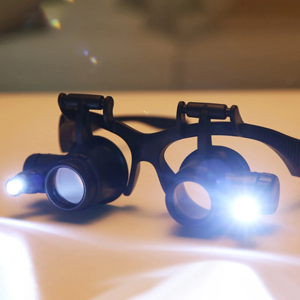 Electronics Repair Glasses - Magnifying Glasses Magnifier Wearing Magnifier 10X/15X/20X/25X