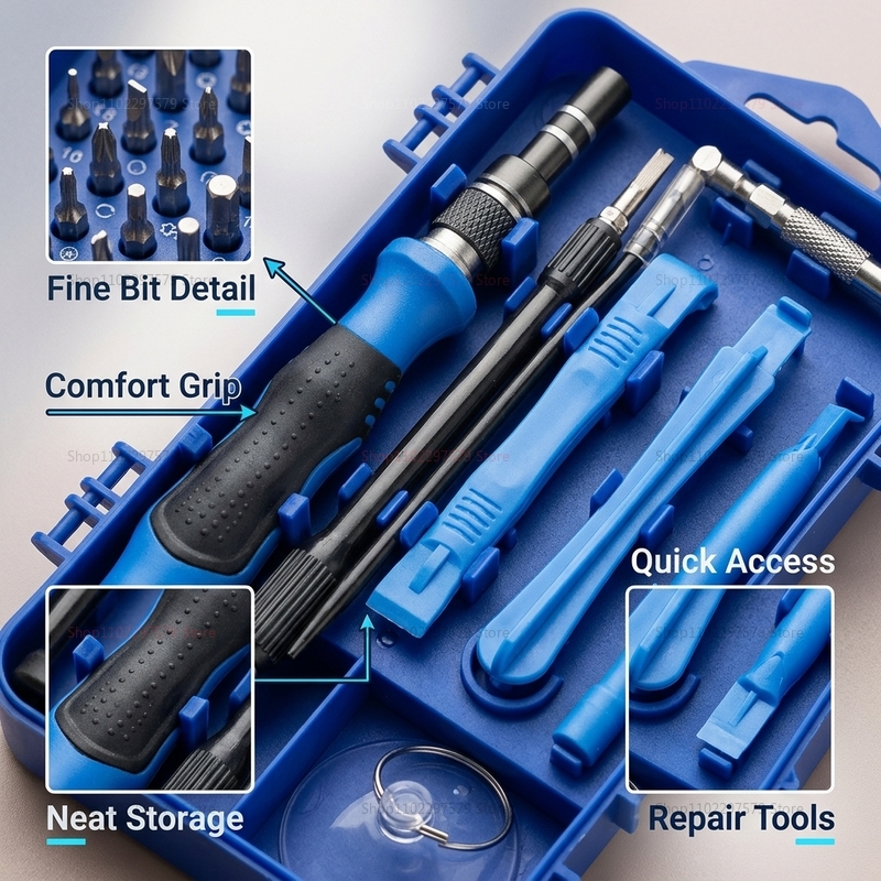 115 in 1 Multifunctional Screw – Electronic Repair Tutorial recenzja i cena