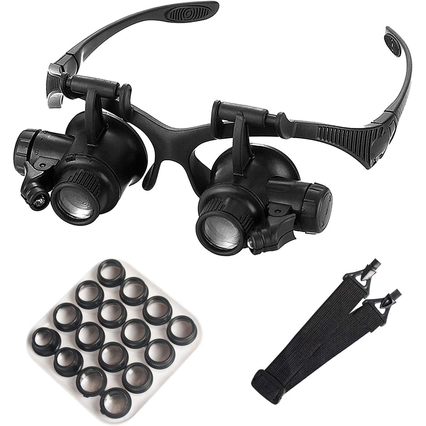 Head Mounted Magnifier With LE – Electronics Repair Glasses recenzja i cena