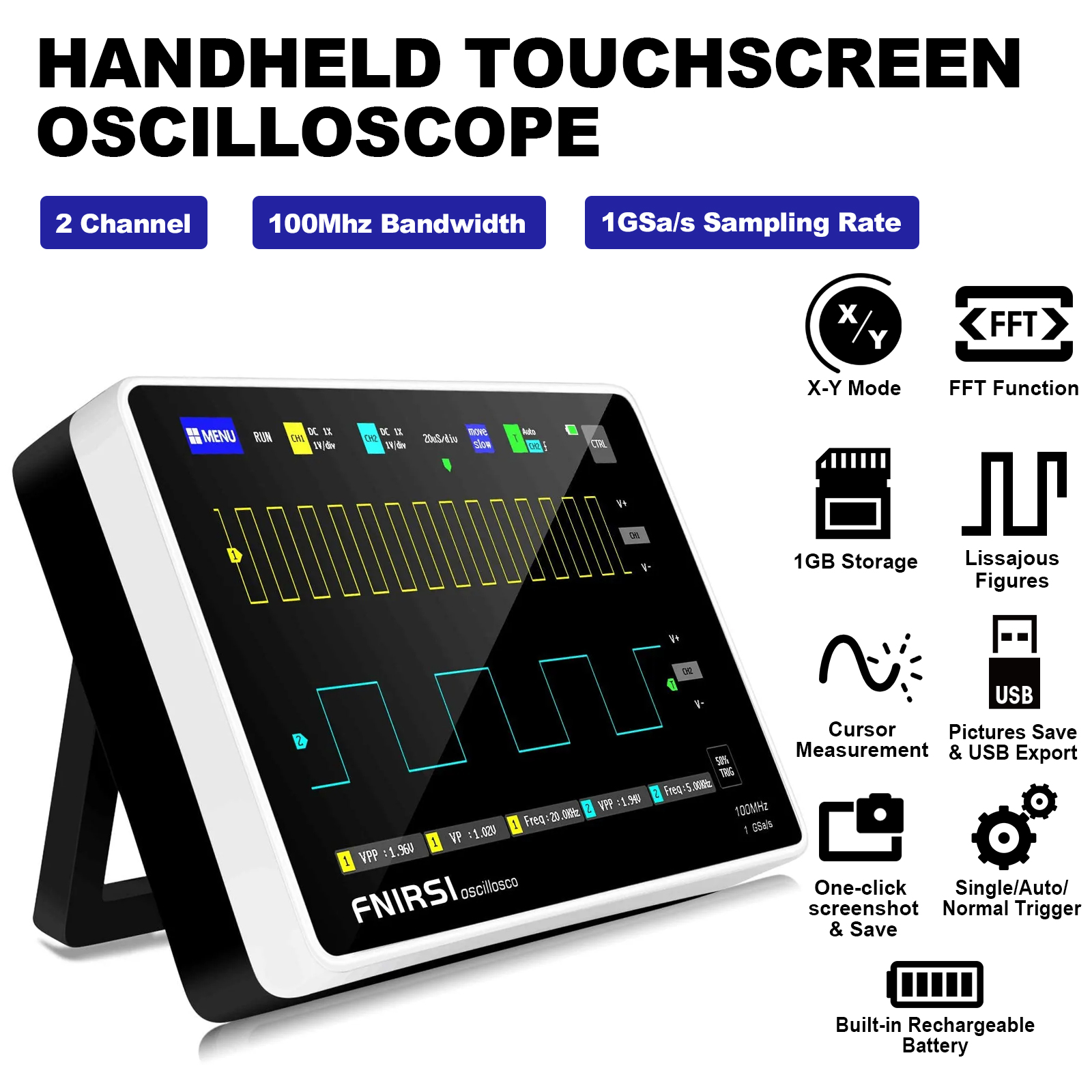 2CH 100MHz 1GSa s Tablet Oscil – Electronics Repair Engineer recenzja i cena