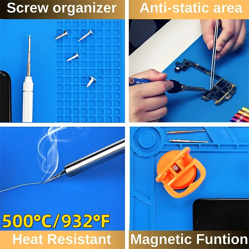 Silicone Soldering Mat ESD Ant – Electronic Repair Tutorial recenzja i cena