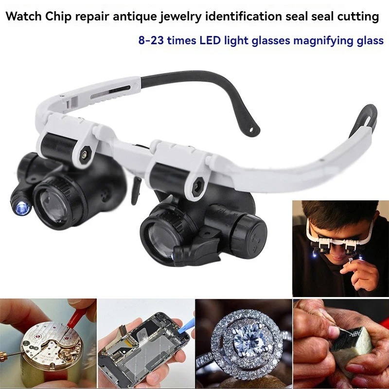 Magnifying Glass 8X/15X/23X Je – Electronics Repair Glasses recenzja i cena