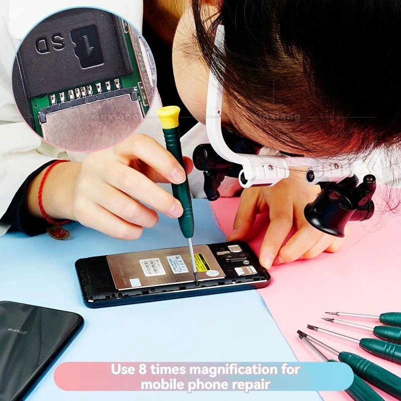 Magnifying Glass 8X/15X/23X Je – Electronics Repair Glasses recenzja i cena