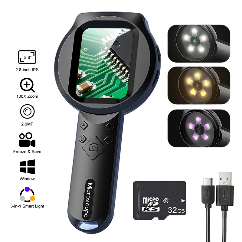 2.8'' IPS Digital Magnifier Fu – Electronics Repair Glasses recenzja i cena