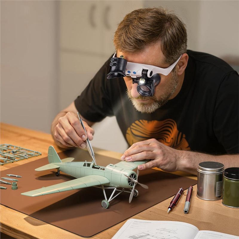 ABUP-LED Light Magnifying Glas – Electronics Repair Glasses recenzja i cena