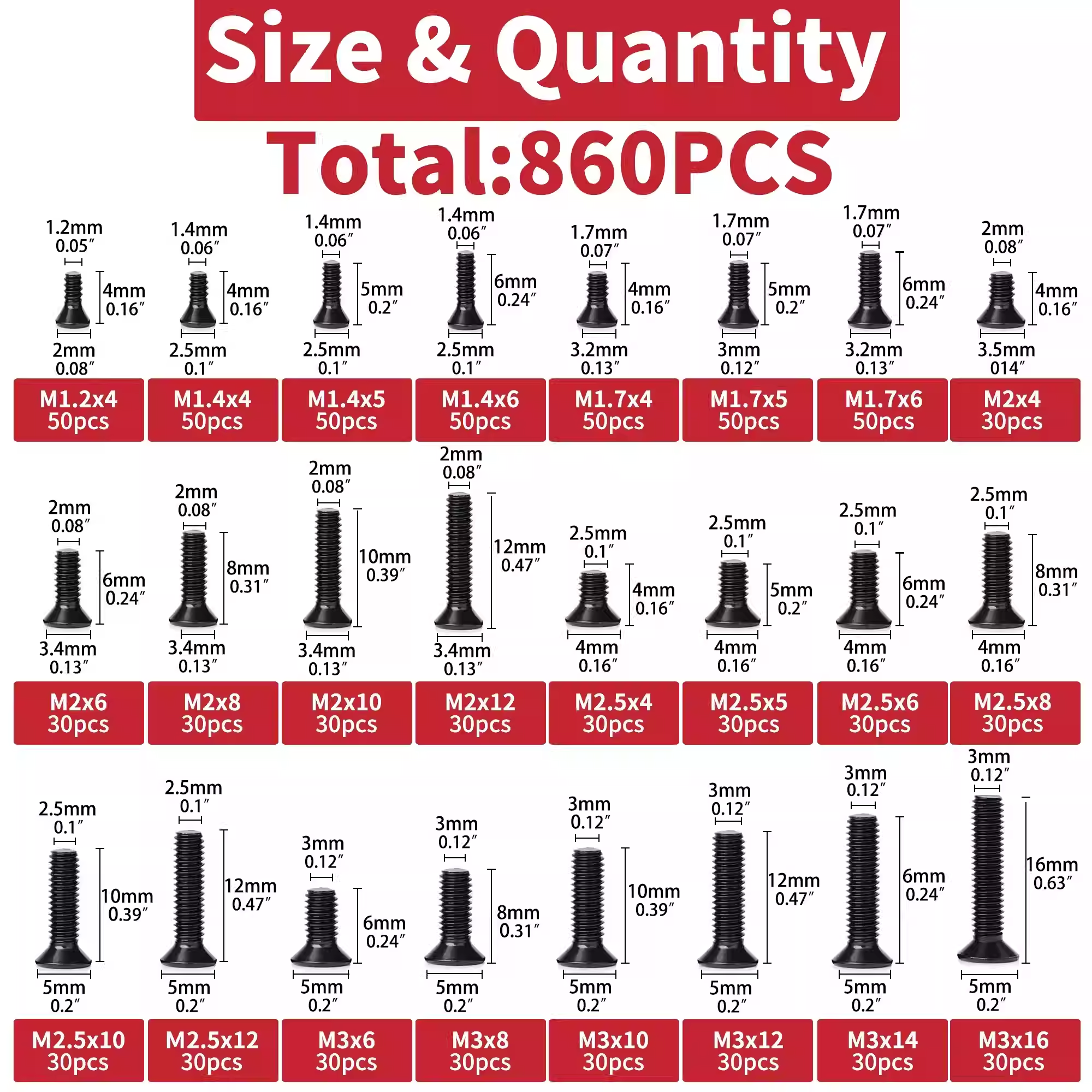 860PCS Small Screws Assortment – Electronics Repair Glasses recenzja i cena
