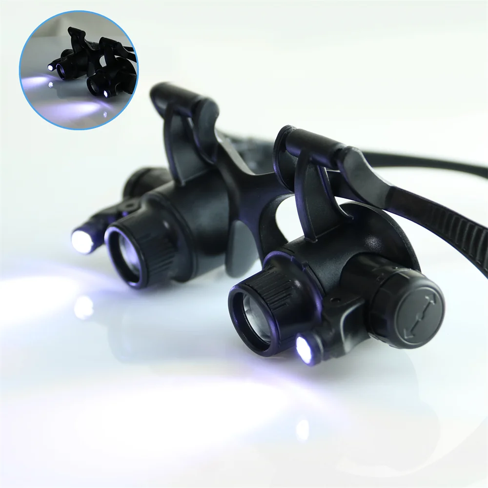 Headband Magnifier with 2 LED  – Electronics Repair Glasses recenzja i cena
