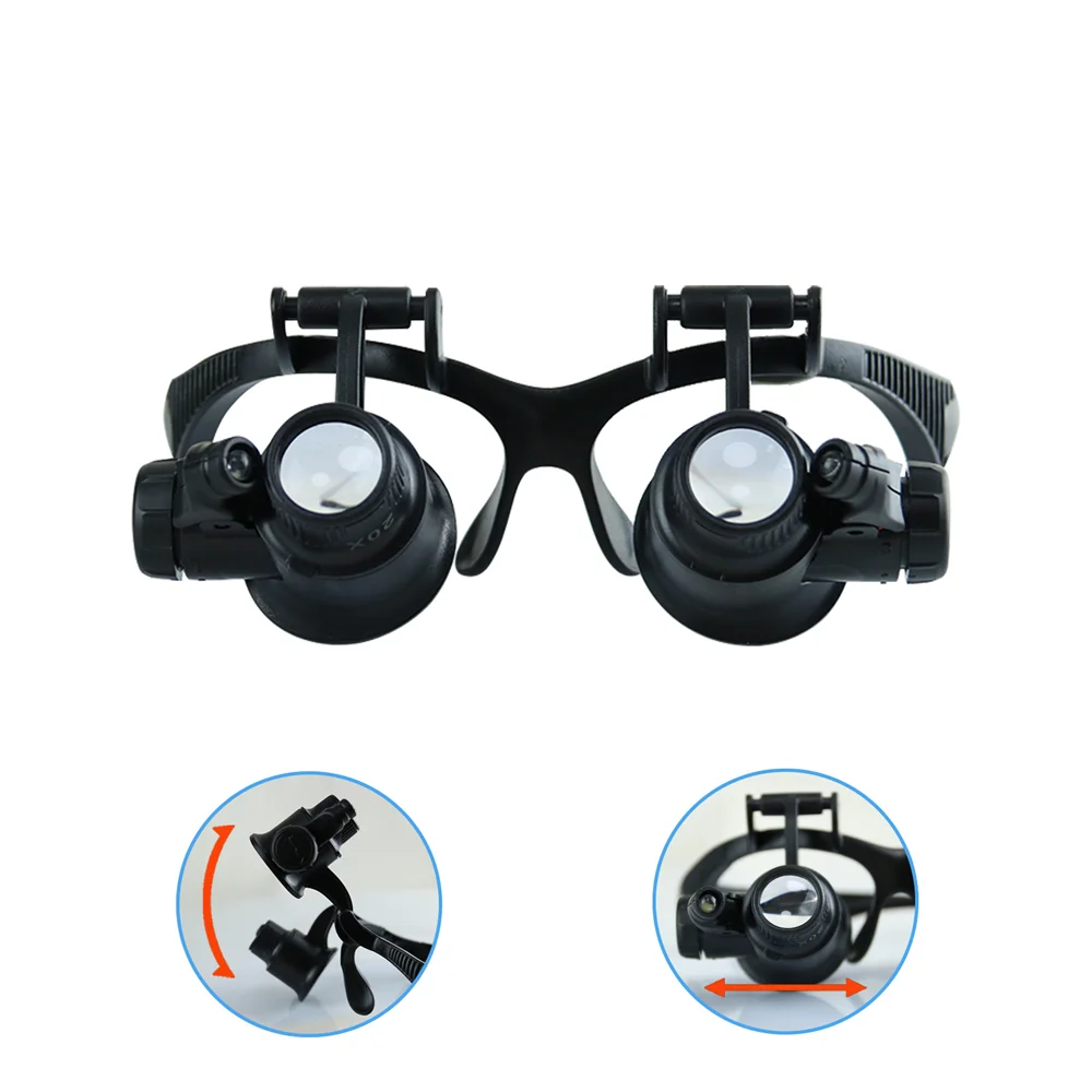 Headband Magnifier with 2 LED  – Electronics Repair Glasses recenzja i cena