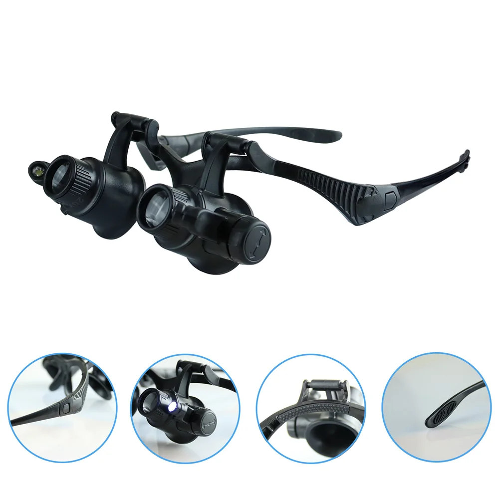 Headband Magnifier with 2 LED  – Electronics Repair Glasses recenzja i cena